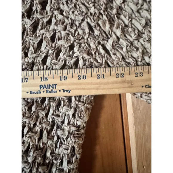 Sigrid Olsen open weave handmade silk blend sweater art to wear unique - Picture 7 of 8